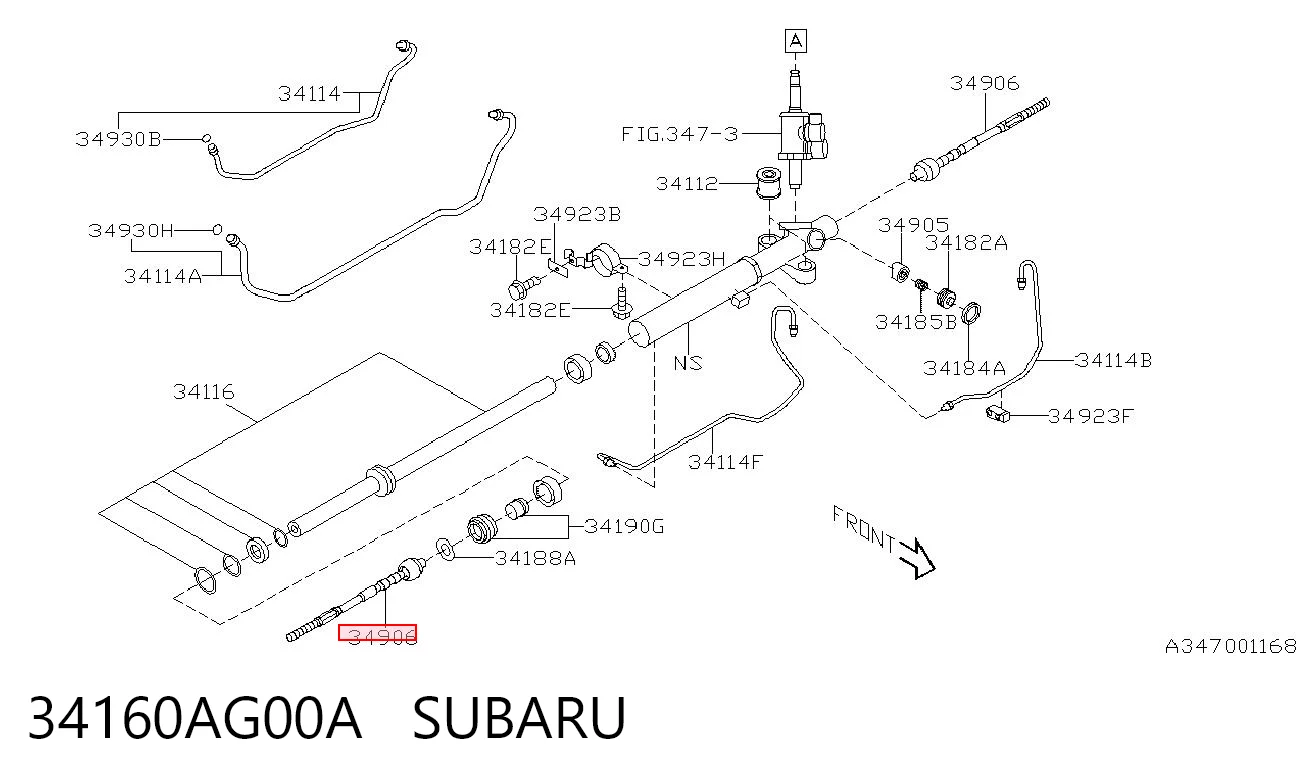 34160AG00A Subaru Тяги рулевые