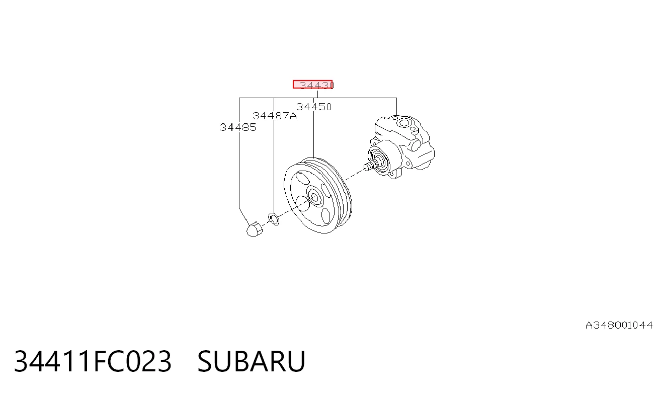 Насос гидравлики Subaru Forester I внедорожник (S10, SF) (1997 - 2002) цена, от 137.94 USD