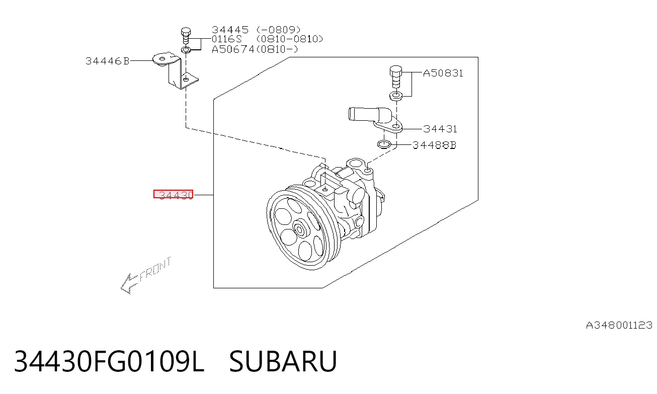 ГУР руля на Subaru Impreza III GH