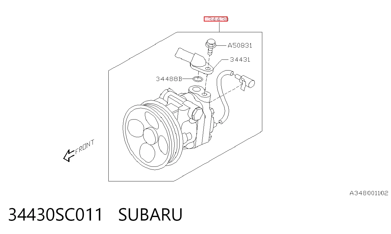  Насос ГУР Subaru Outback 3