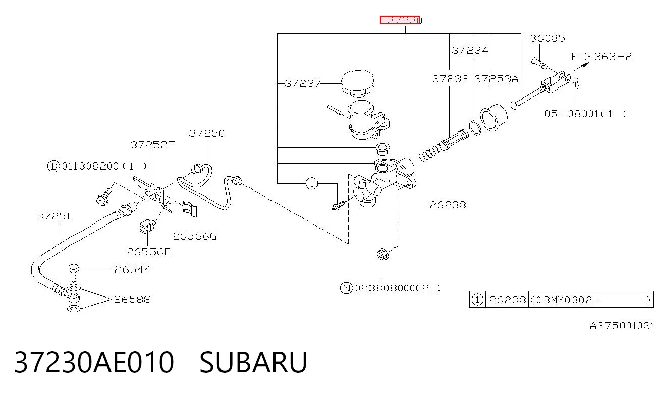 ГЦС Subaru Outback III универсал (B13, BP) (2003 - 2009) цена, от 27.98 USD