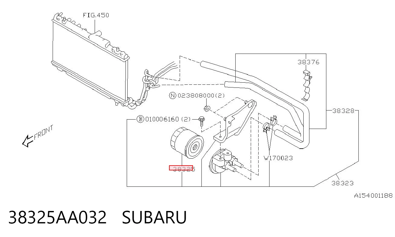 38325AA032 Subaru Масляный фильтр АКПП