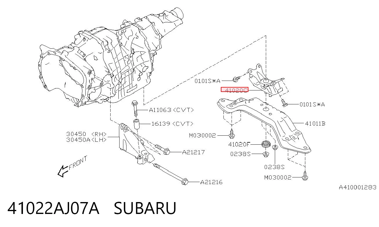 41022AJ07A Subaru 