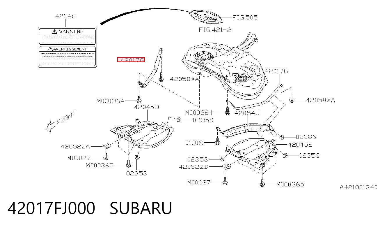 42017FJ000 Subaru 