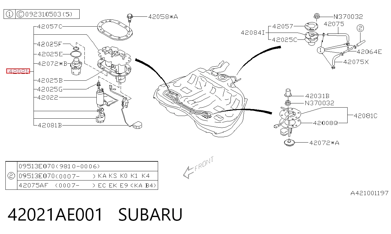 42021AE001 Subaru