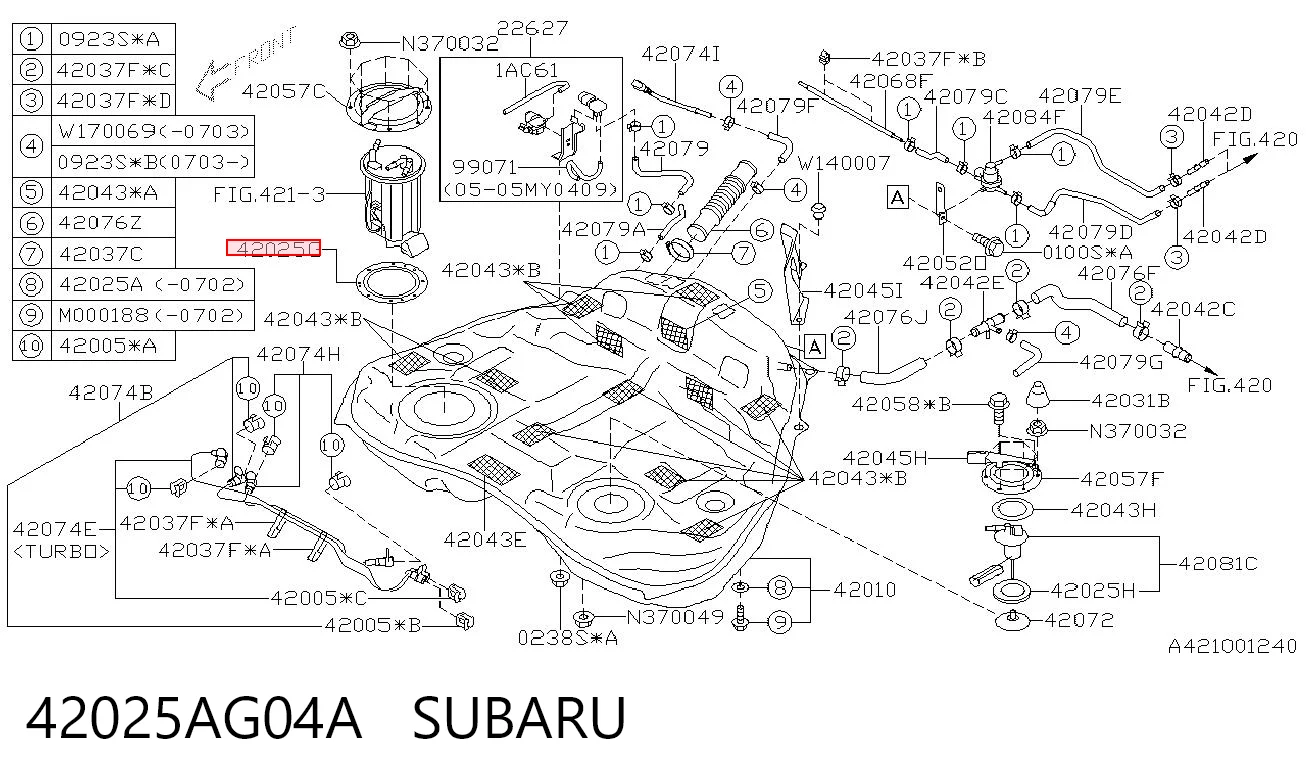 42025AG04A Subaru 
