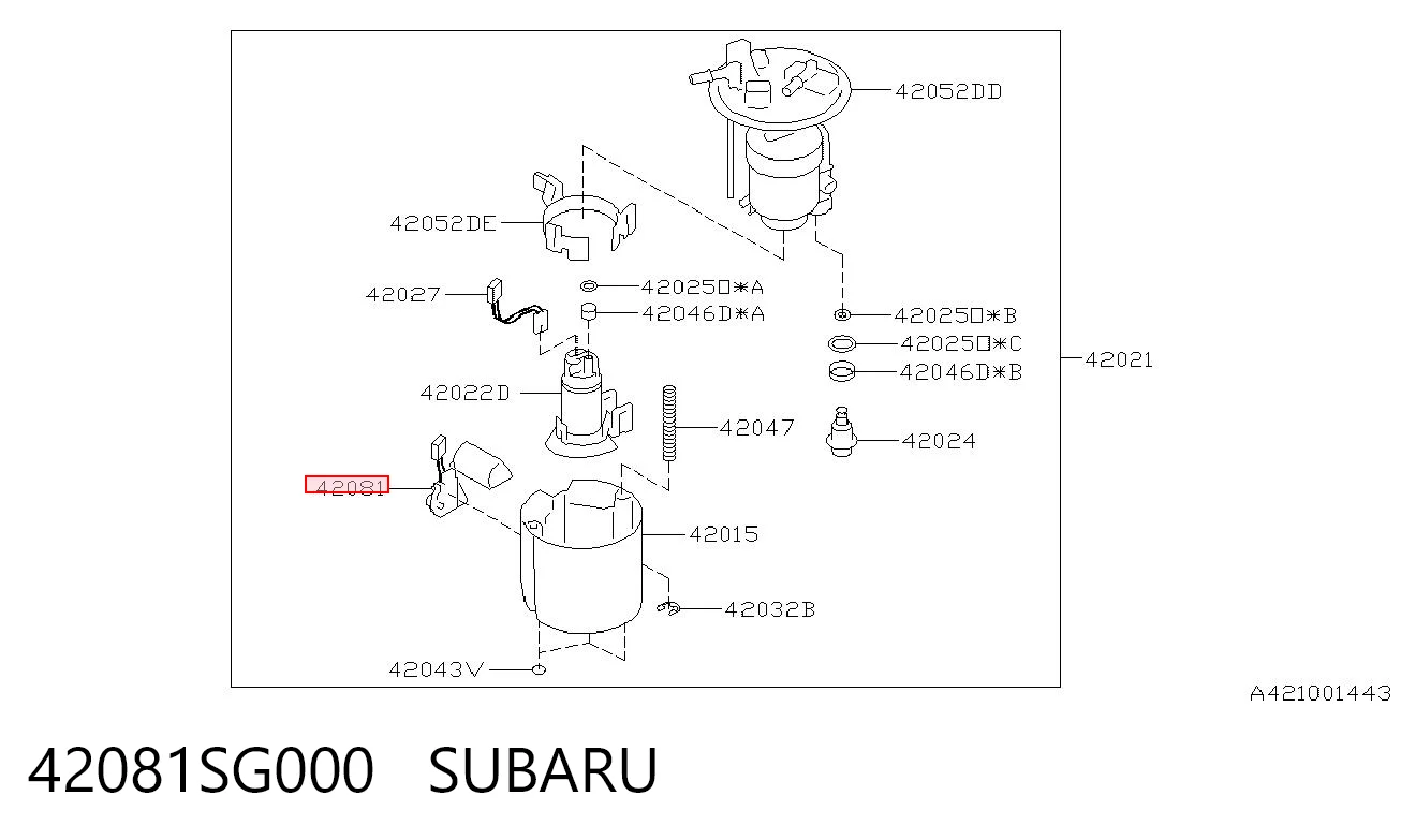 42081SG000 Subaru 