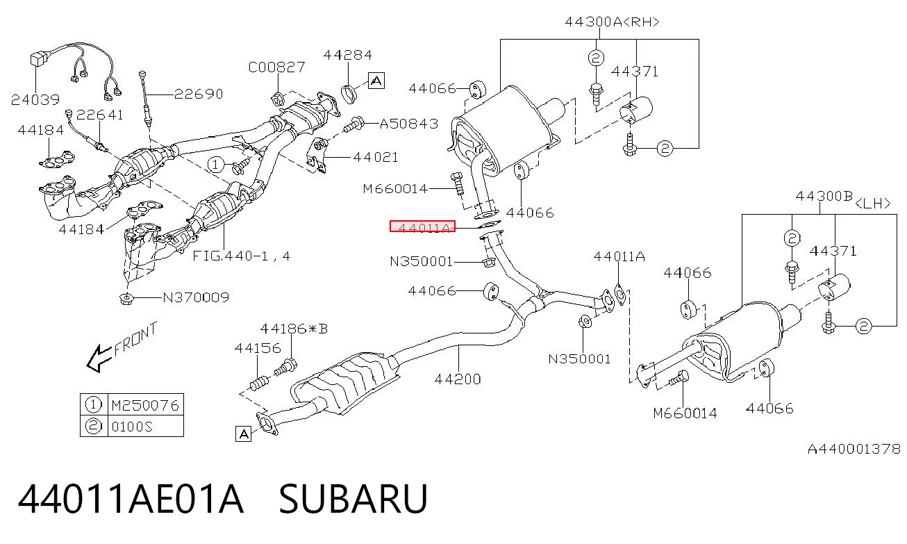 44011AE01A Subaru 