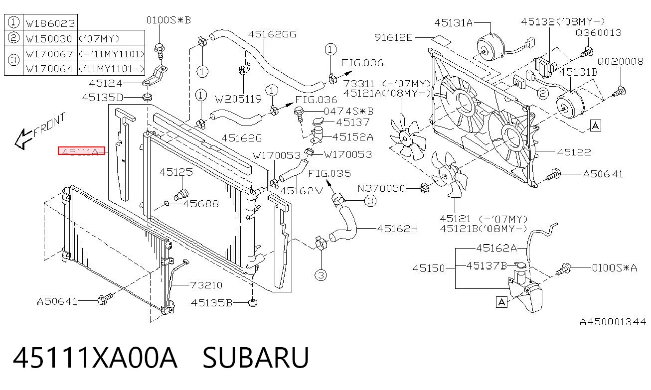  Радиатор Subaru Tribeca 