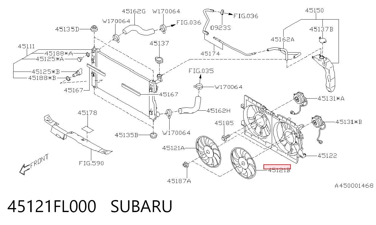 45121FL000 Subaru 