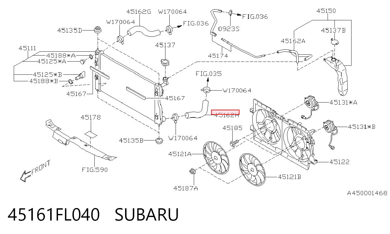 45161FL040 Subaru 