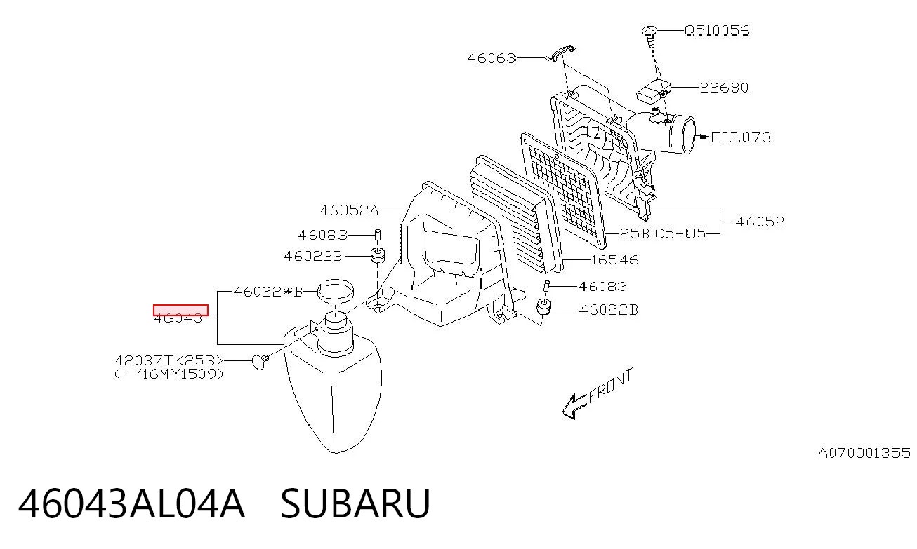 46043AL04A Subaru 