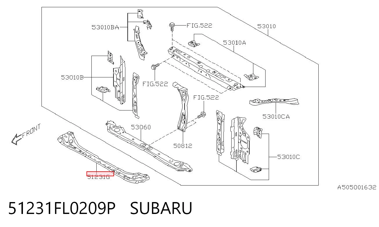 51231FL0209P Subaru 