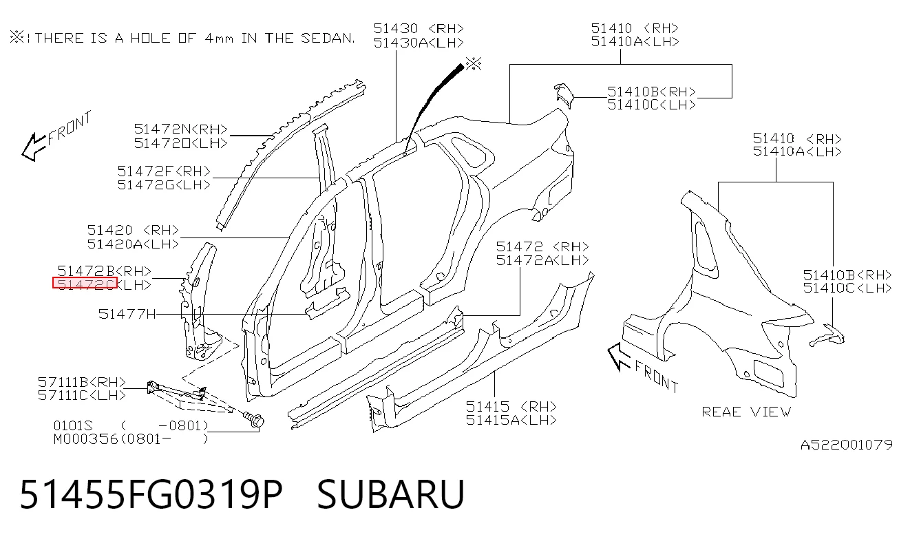 51455FG0319P Subaru