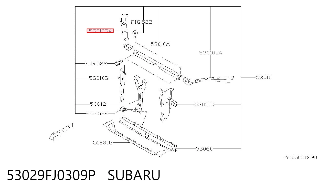 53029FJ0309P Subaru 