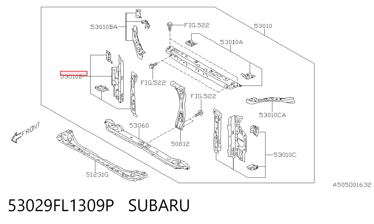 53029FL1309P Subaru 
