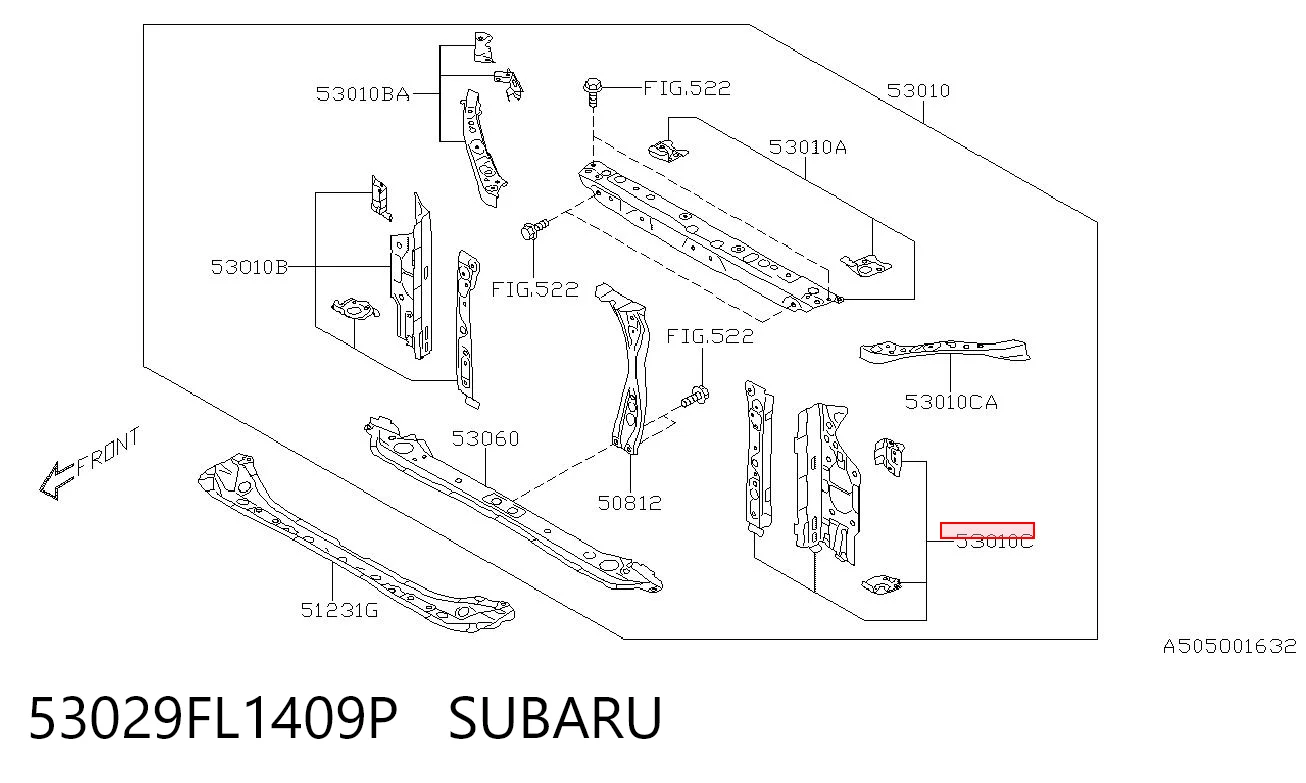53029FL1409P Subaru 