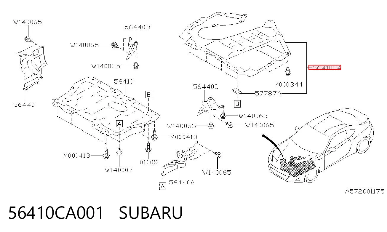 56410CA001 Subaru 