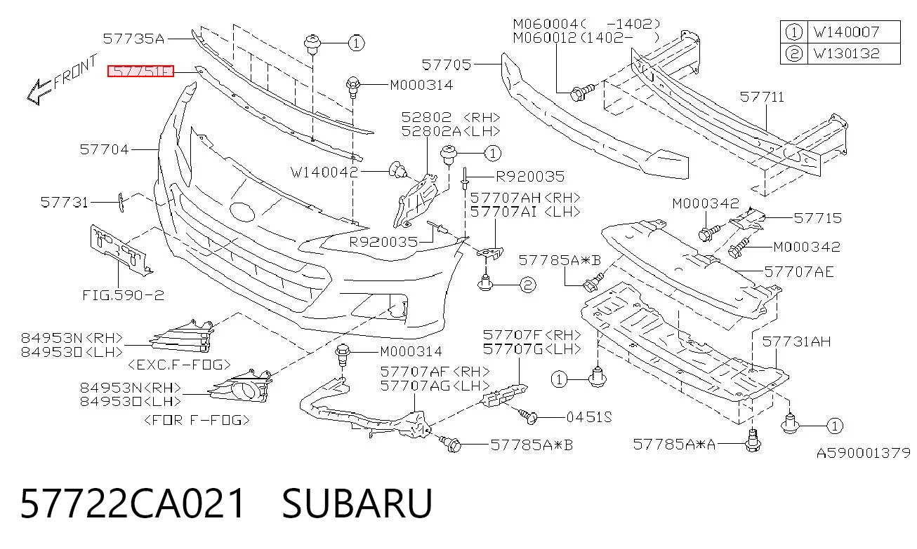 57722CA021 Subaru