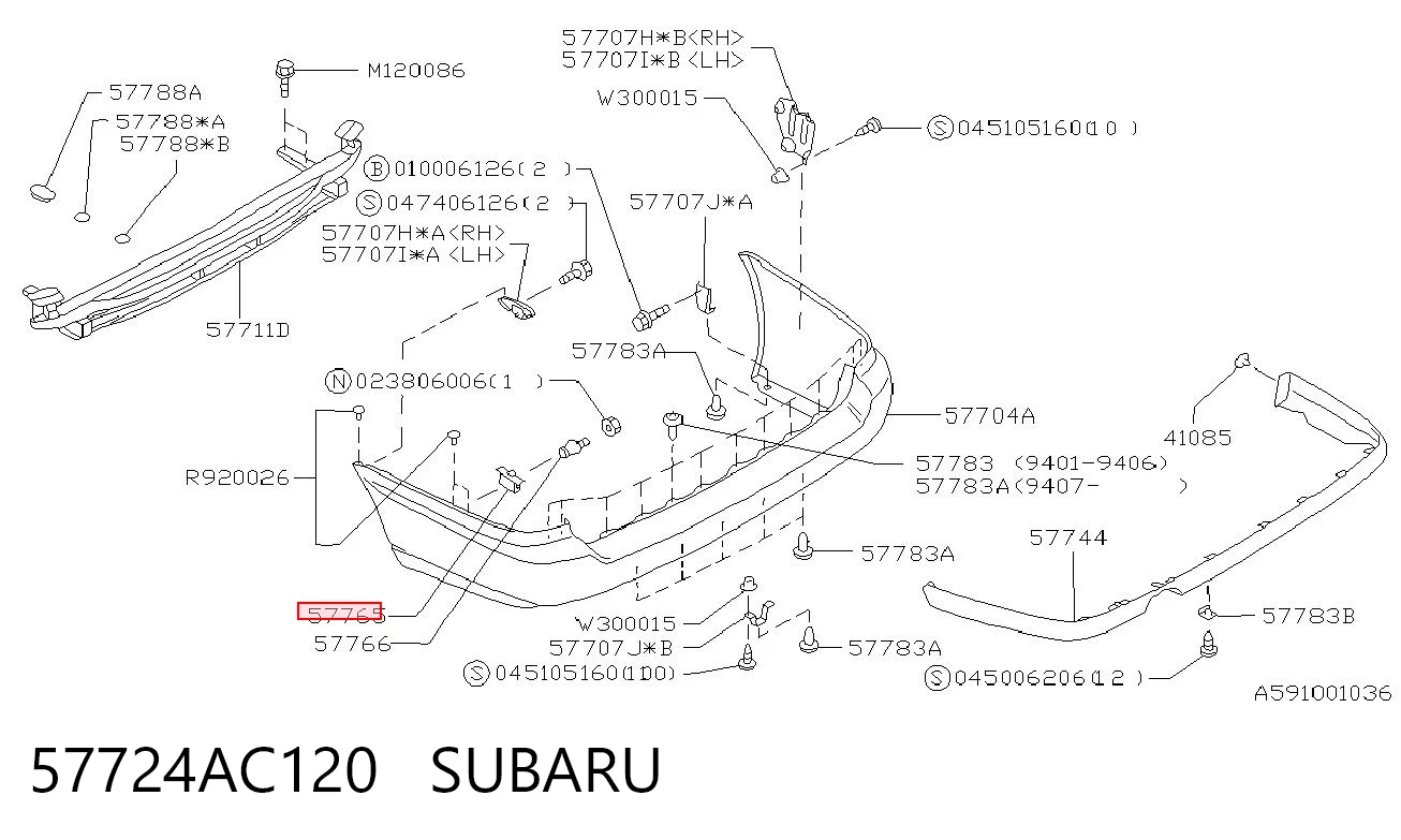 57724AC120 Subaru 