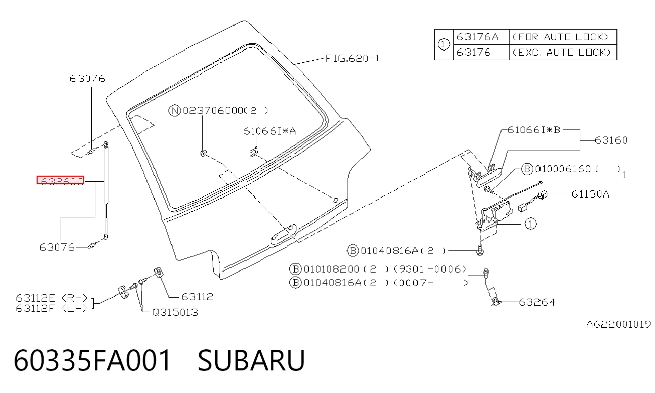 7212AB1 Polcar Амортизатор крышки багажника