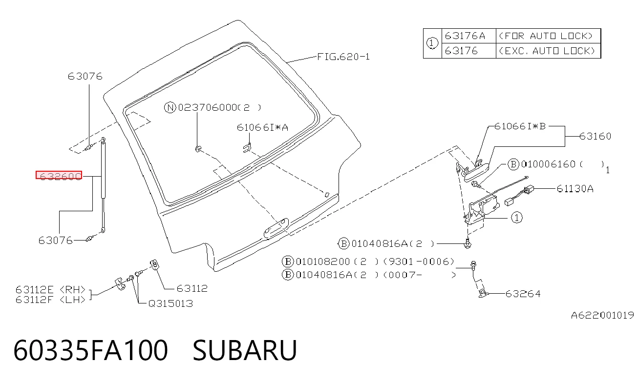 Купить 7212AB1 Polcar Амортизатор двери багажника