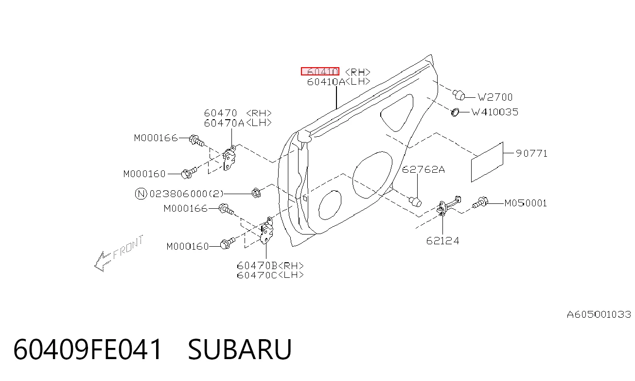 Дверь задняя, правая на Subaru Impreza II GD