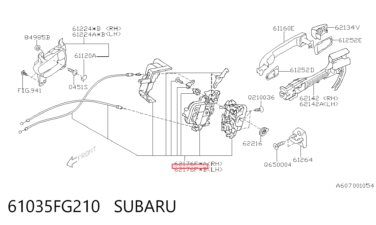 Замок задней двери, левой Subaru Impreza III хэтчбек (GH) (2007 - 2011) цена, от 13.31 USD