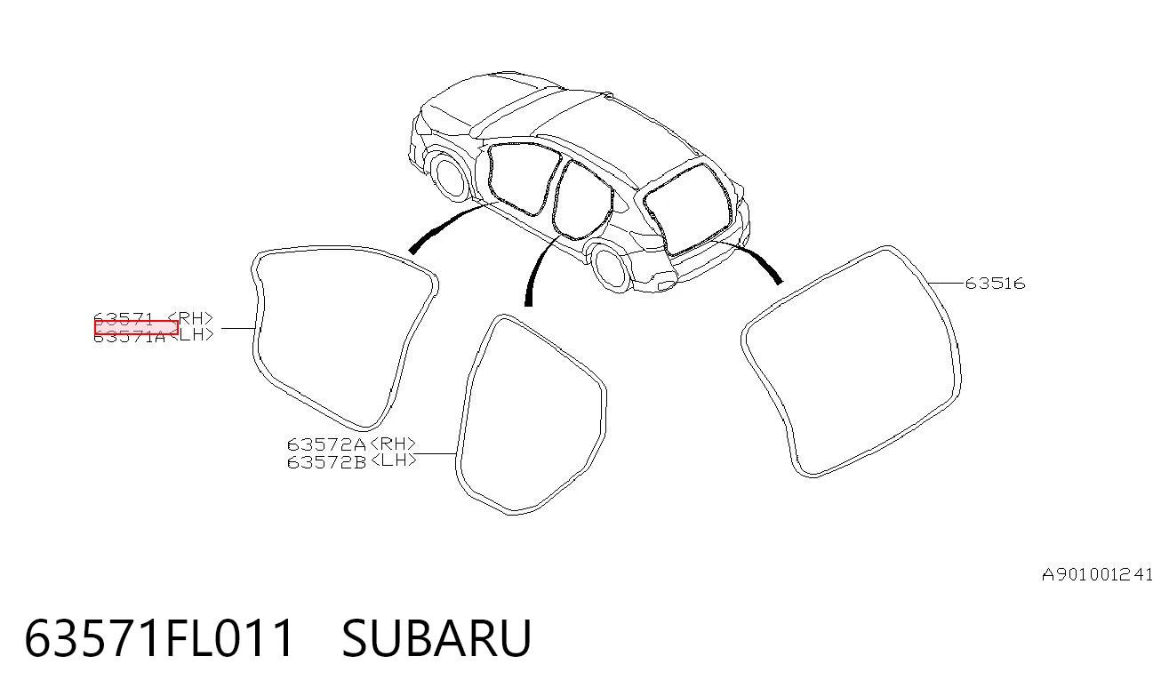 63571FL011 Subaru 