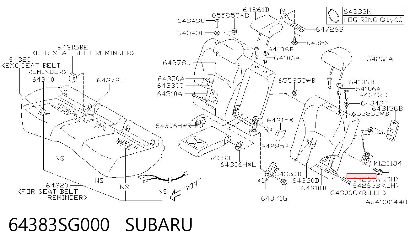 64383SG000 Subaru