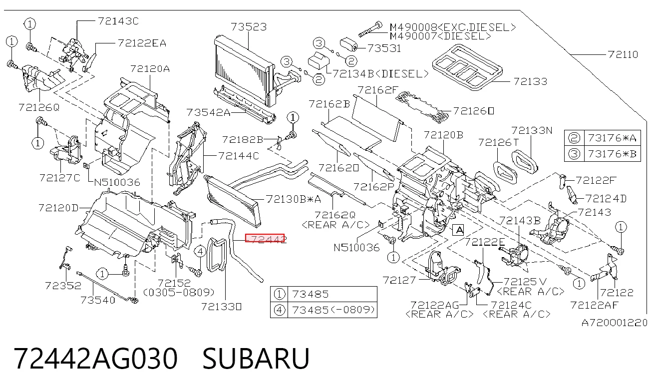 72442AG030 Subaru