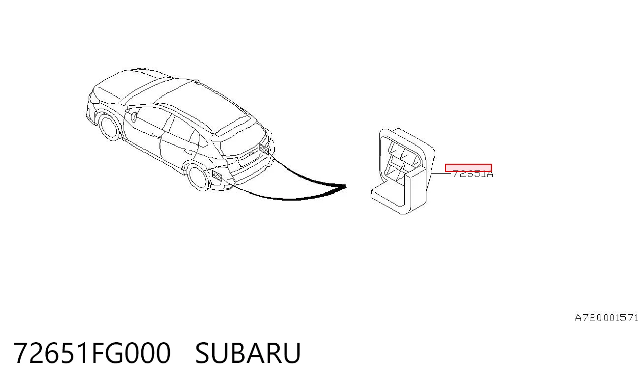 72651FG000 Subaru 