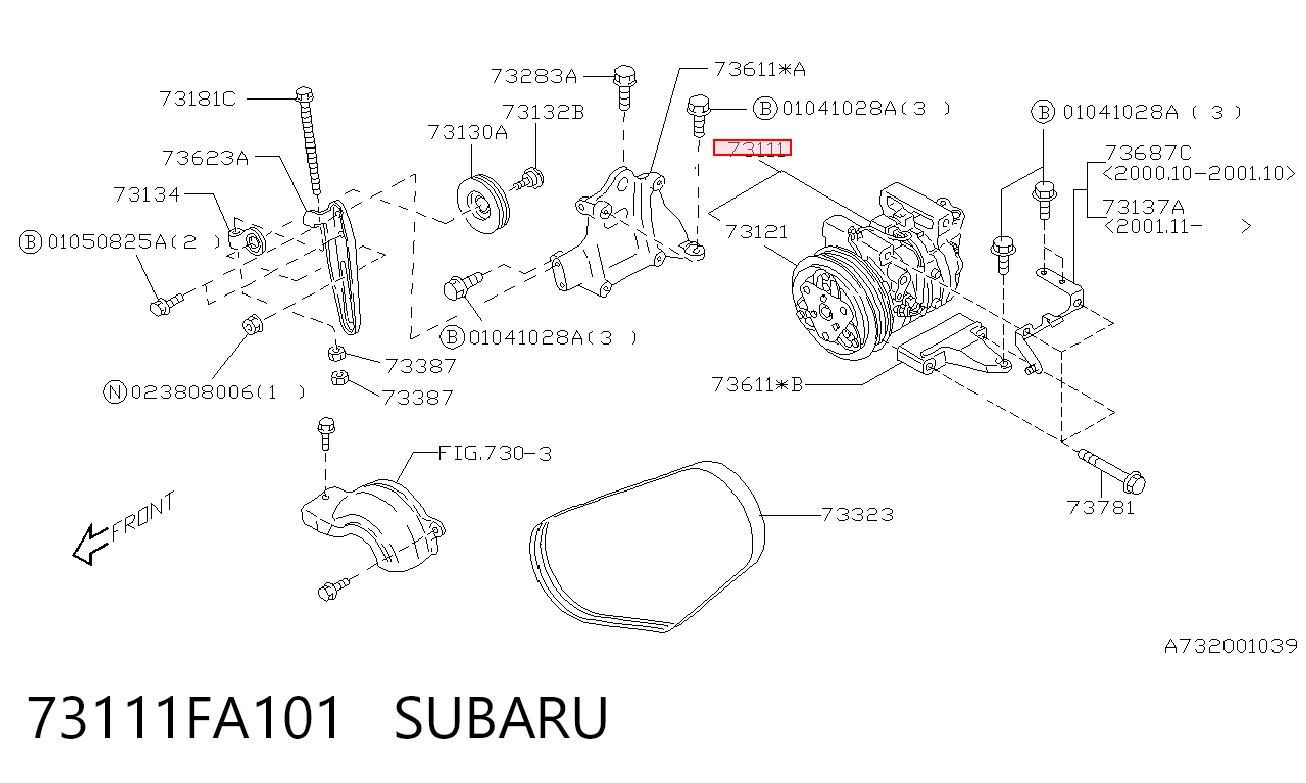  Компрессор кондиционера Subaru Forester 1