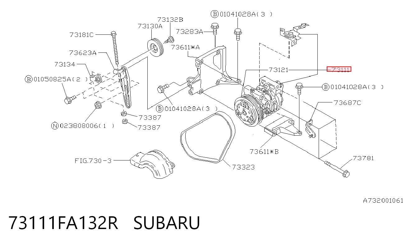  Компрессор кондиционера Subaru Forester 1