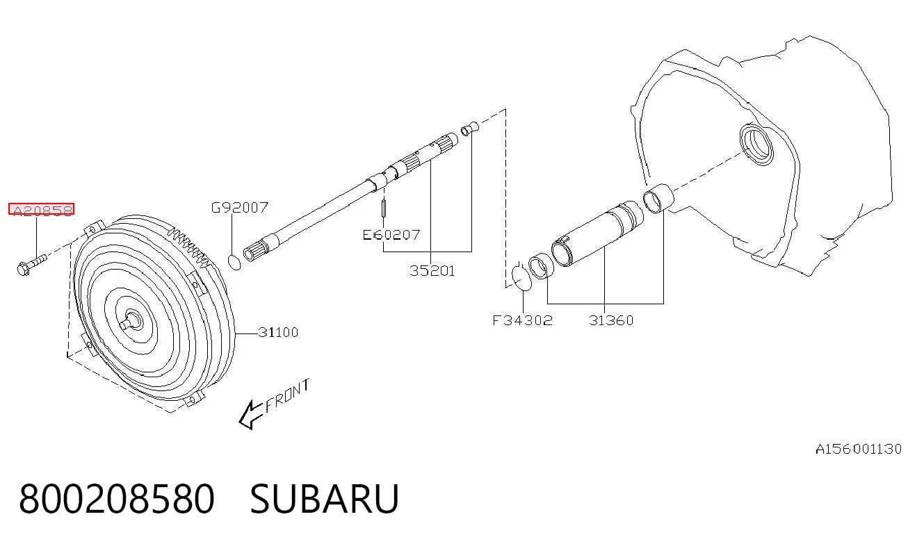 800208580 Subaru 