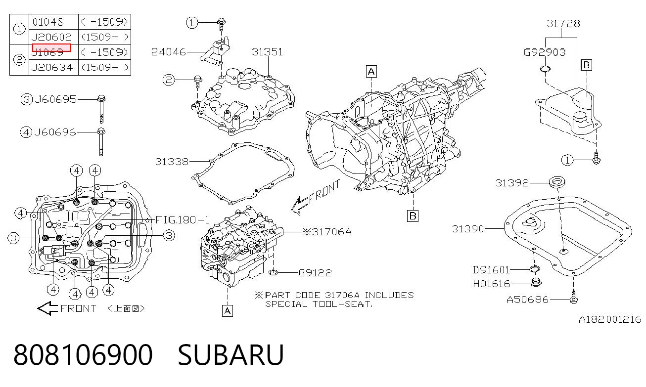 808106900 Subaru 
