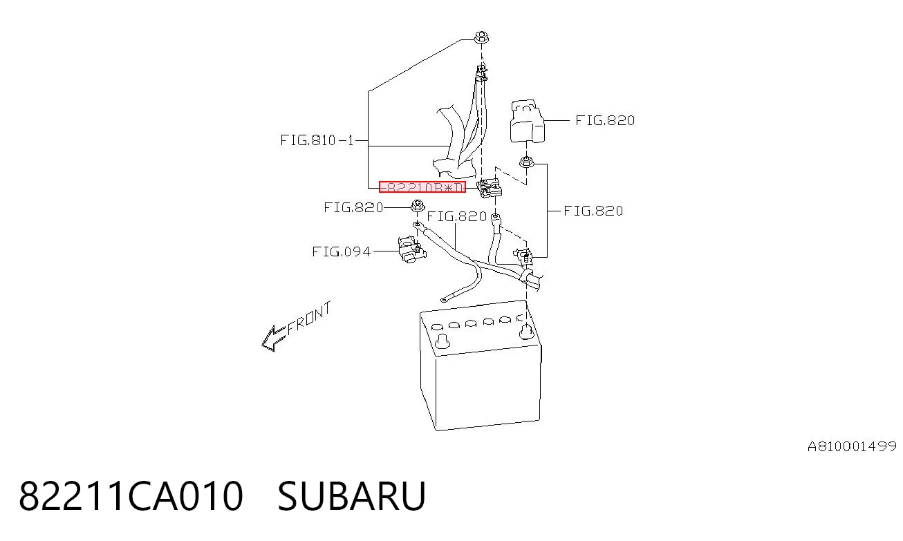82211CA010 Subaru 
