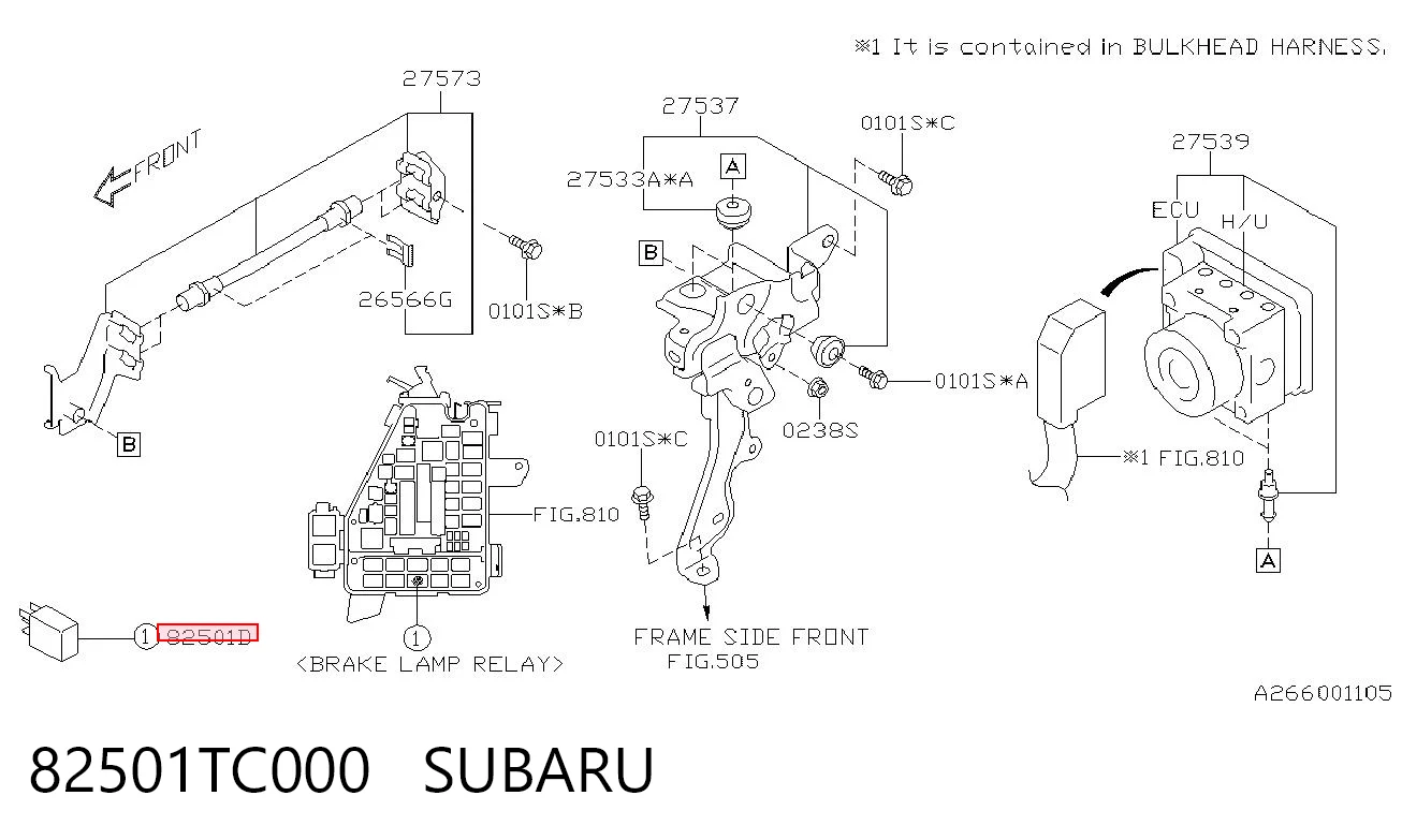 82501TC000 Subaru 
