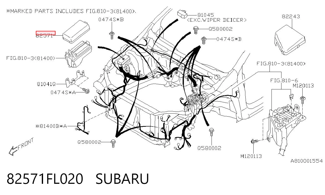 82571FL020 Subaru 
