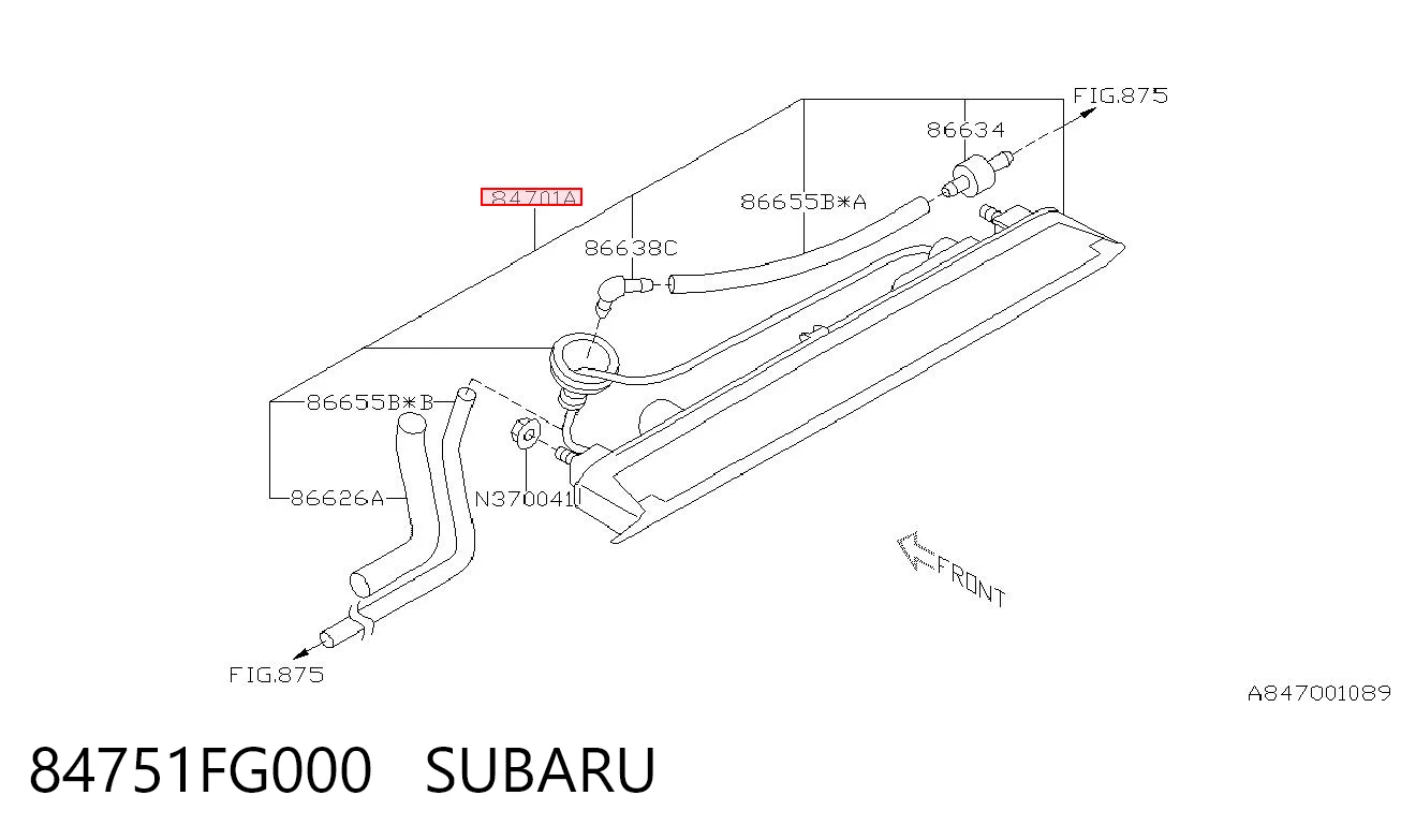 Фонарь сигнальный на Subaru Impreza III GH