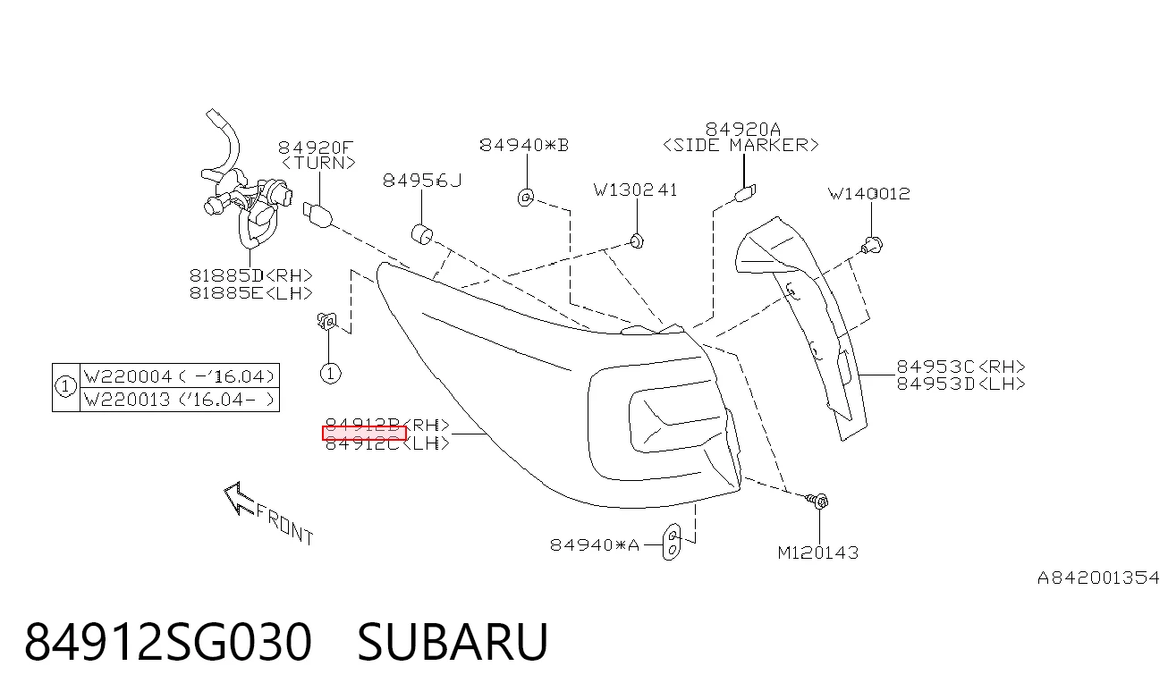 Фонарь задний левый TYC FP6728F1T