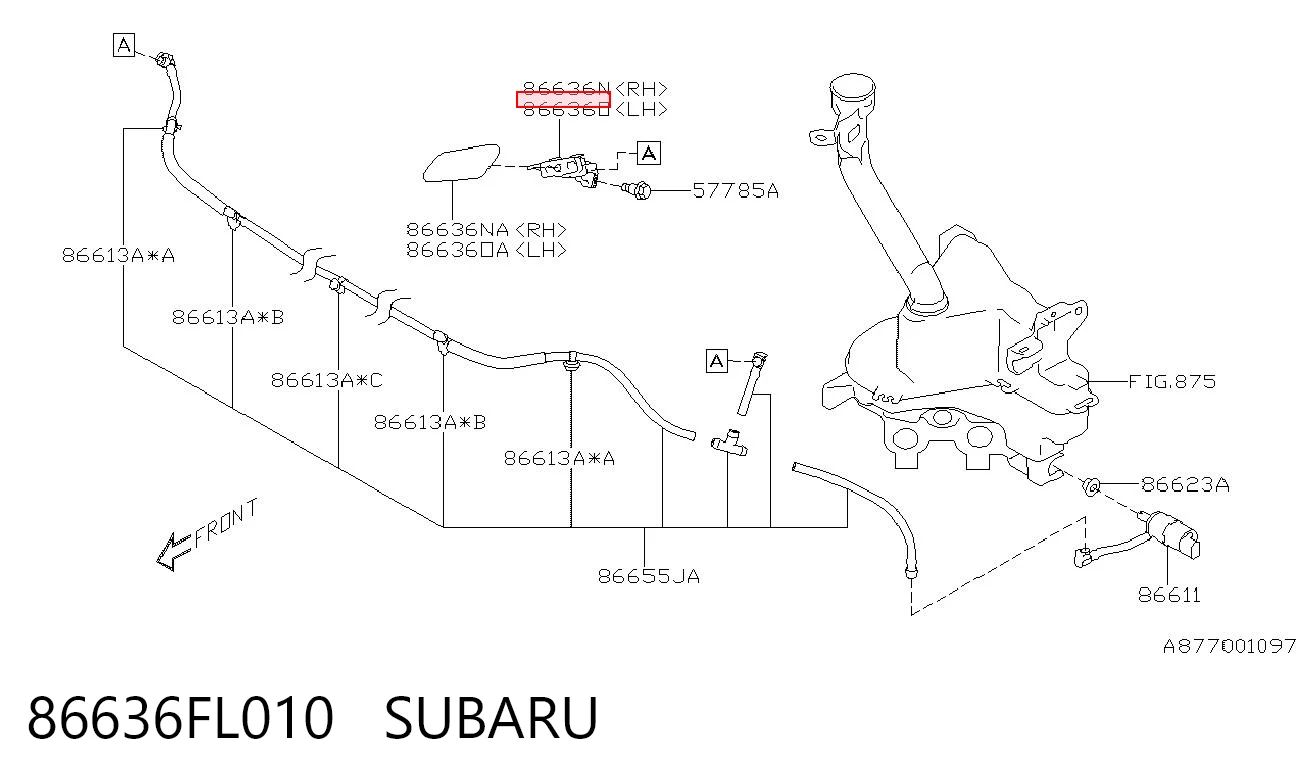 86636FL010 Subaru 