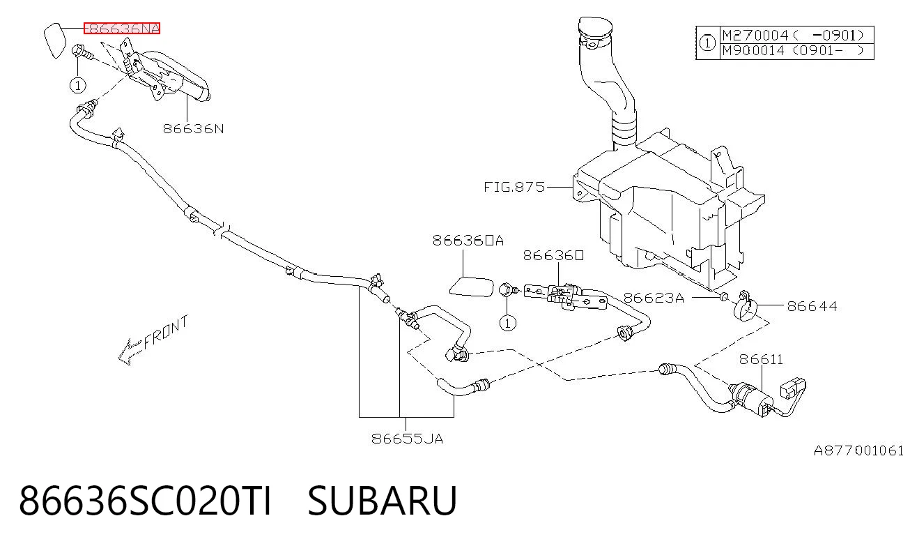 86636SC020TI Subaru 