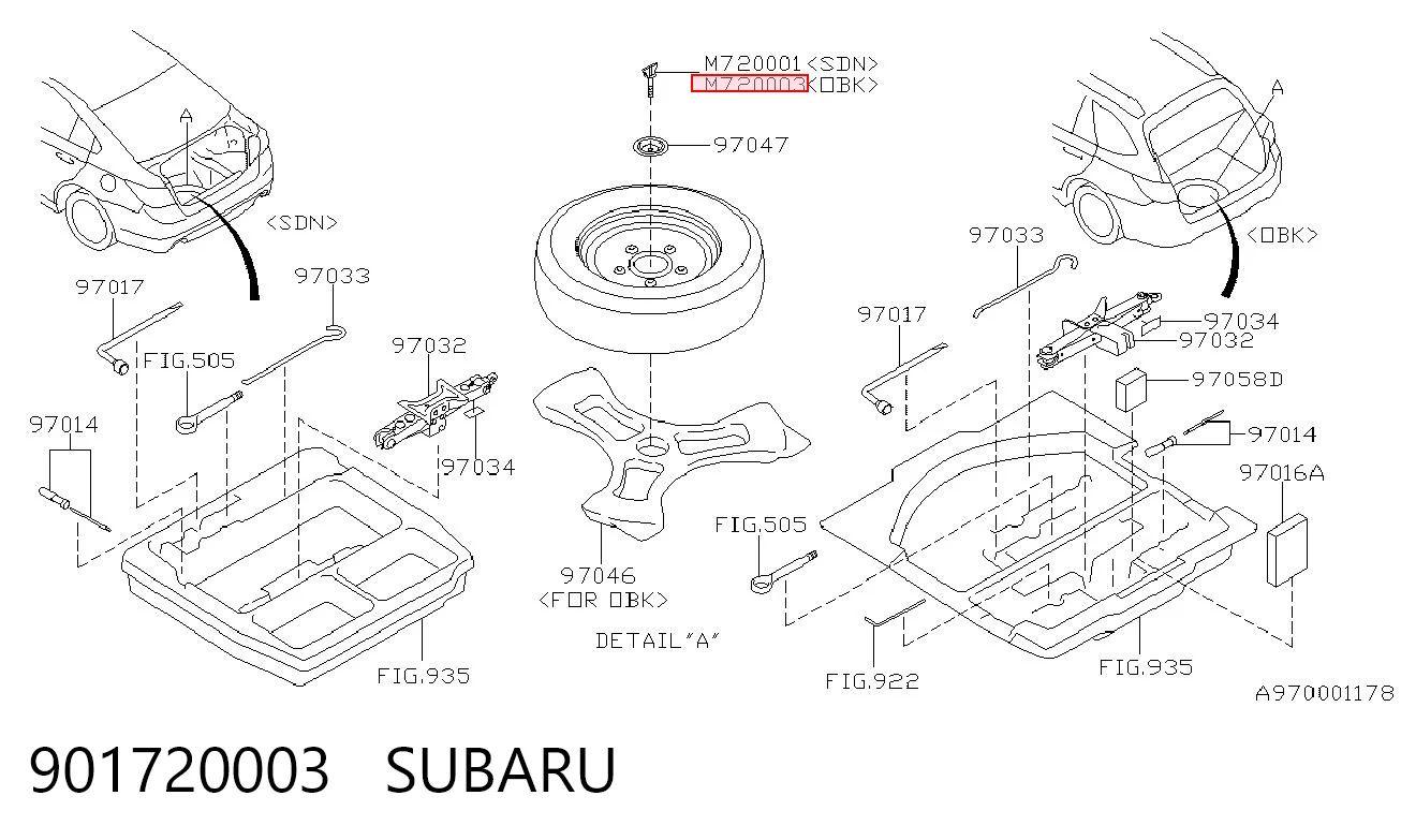 901720003 Subaru 
