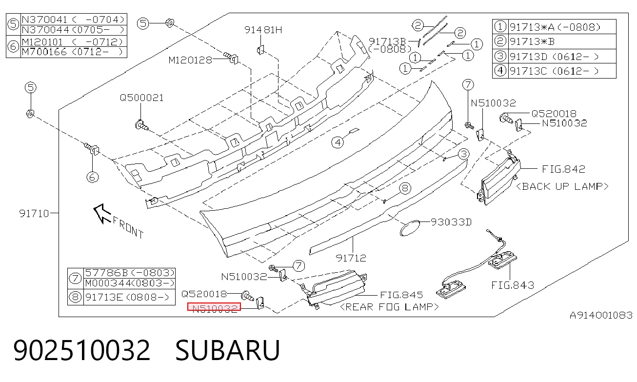 902510032 Subaru 