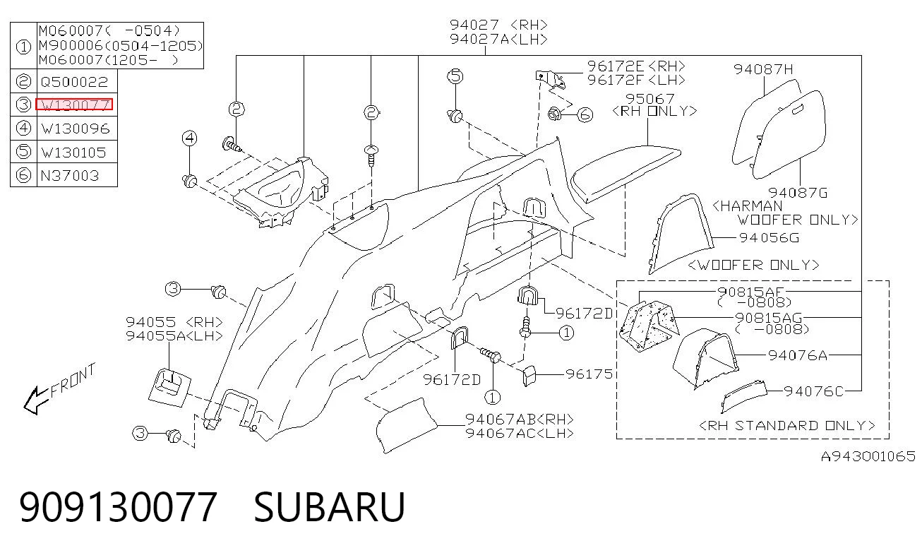 909130077 Subaru 