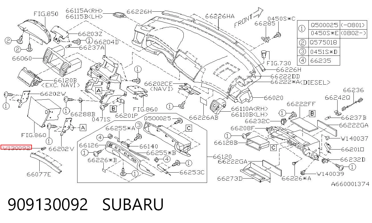 909130092 Subaru 