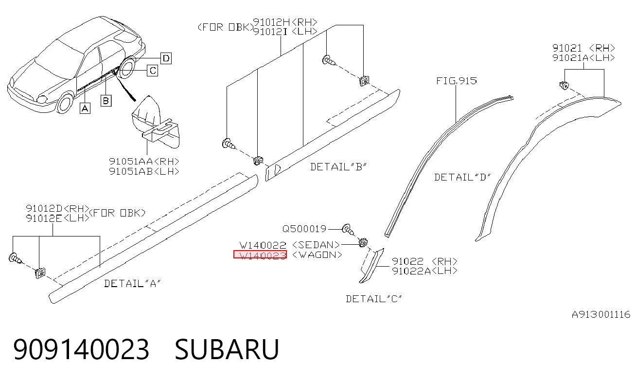 909140023 Subaru 