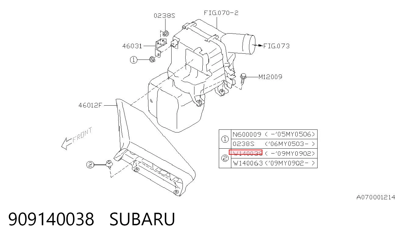 909140038 Subaru 