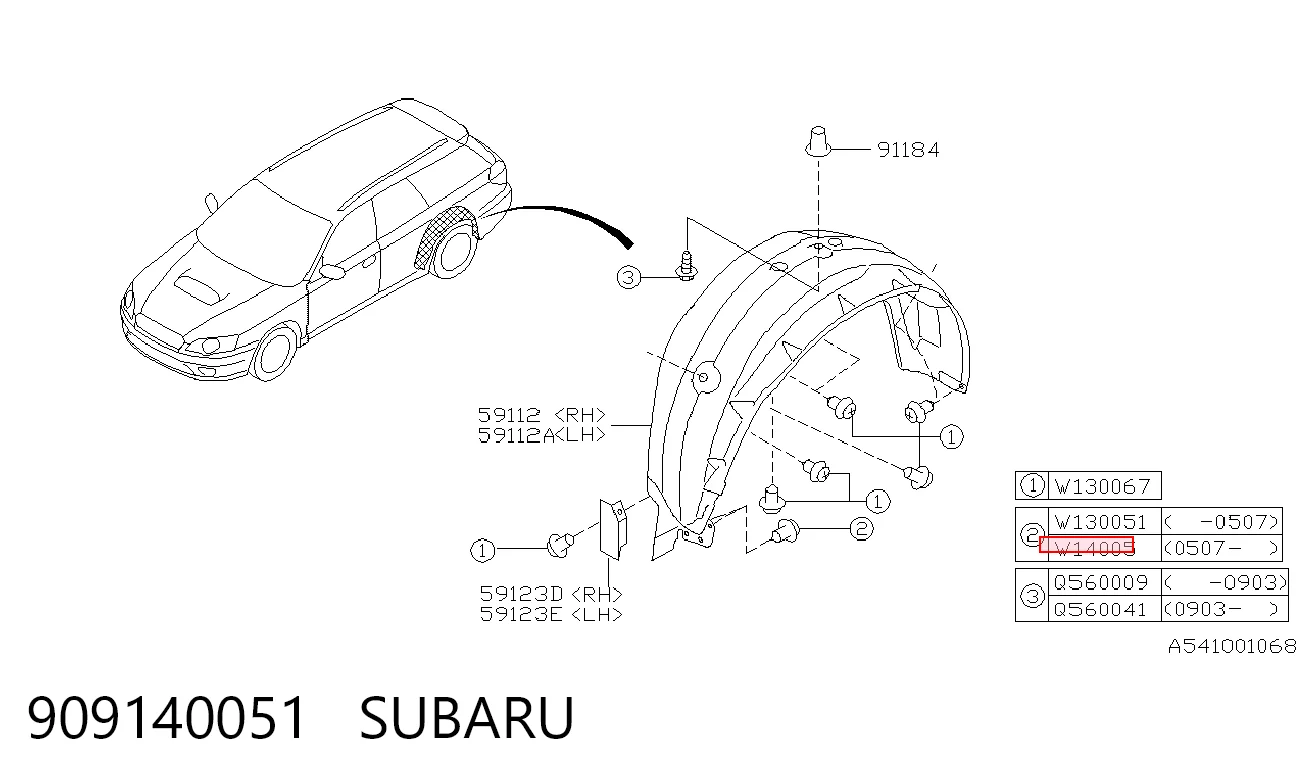 909140051 Subaru 